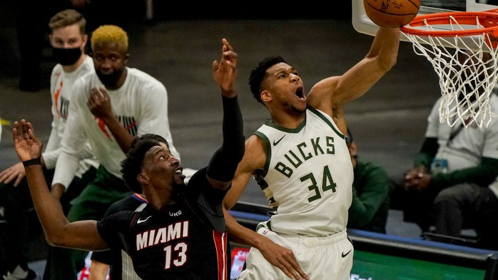  字母哥暴扣统治禁区，雄鹿轻取尼克斯豪取客场六连胜  